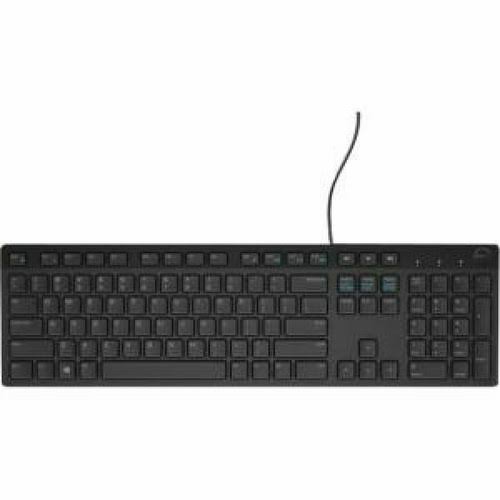 Tastiera Dell KB1421 0M377H Slim Quiet Keys nera, cablata USB QWERTY