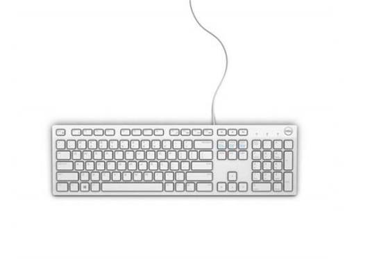 Tastiera USB cablata Dell bianca, USA, KB216-W 1XNWP