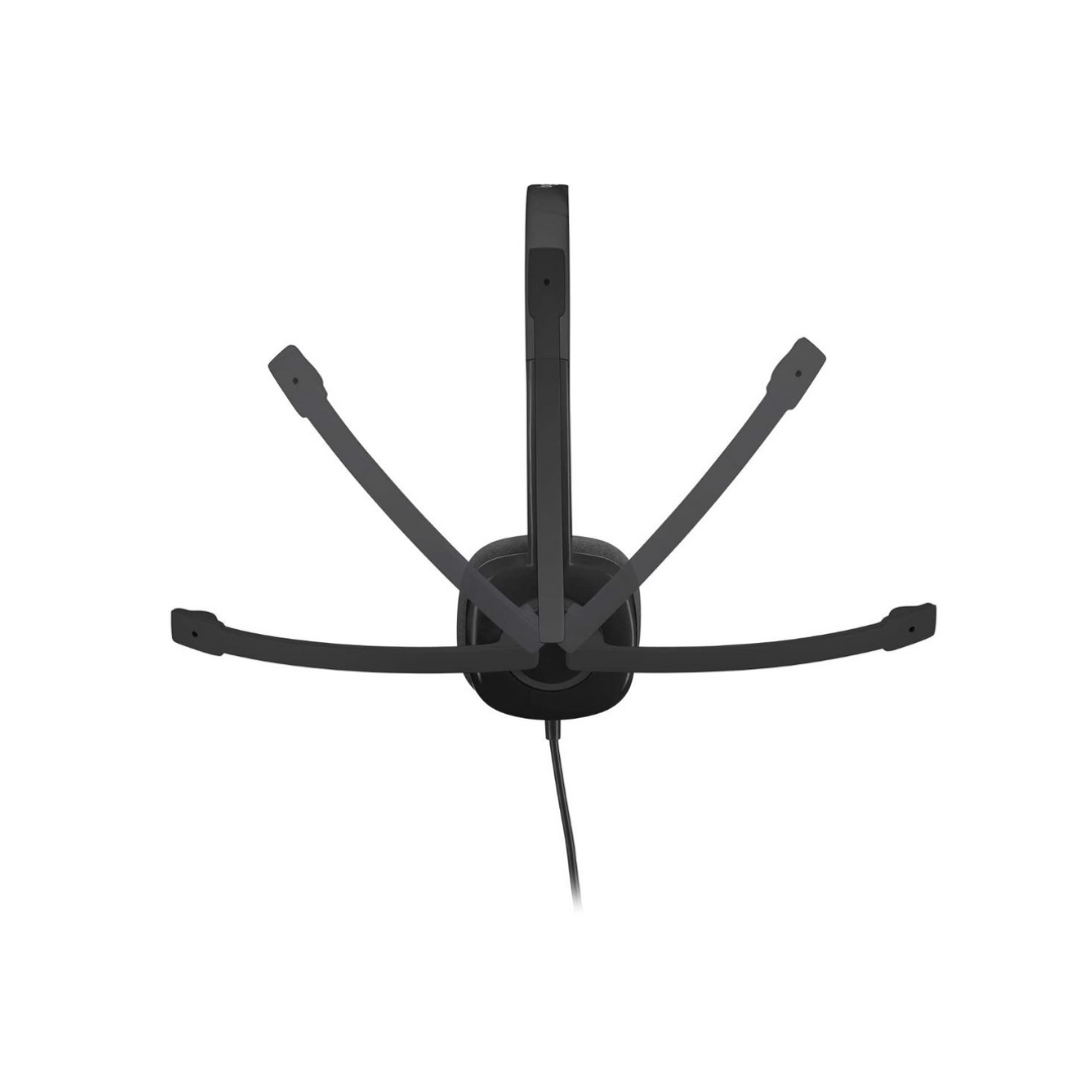 Cuffie cablate Logitech H151, cuffie stereo con microfono rotante con cancellazione del rumore