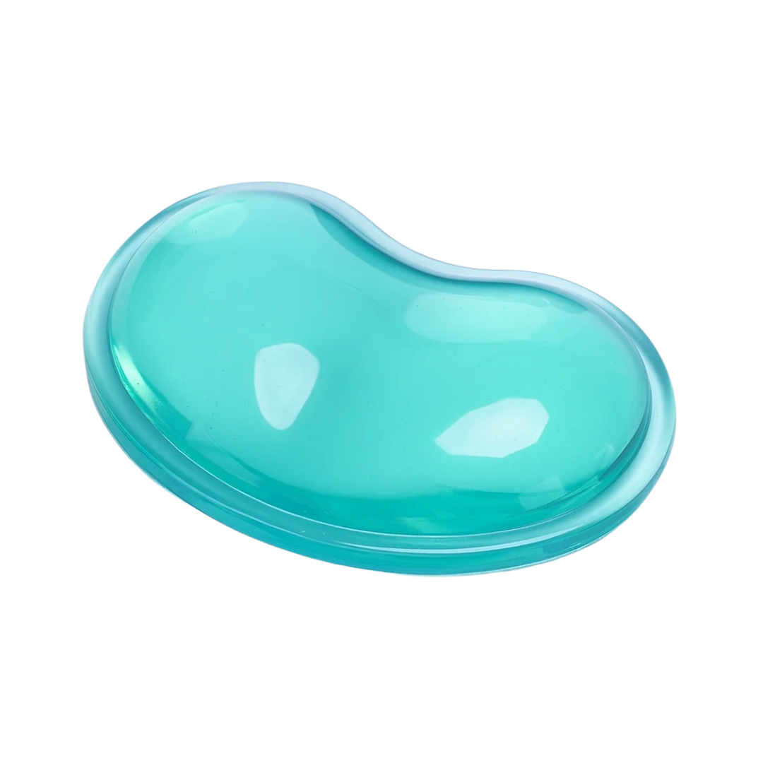 Poggiapolsi in silicone verde acqua