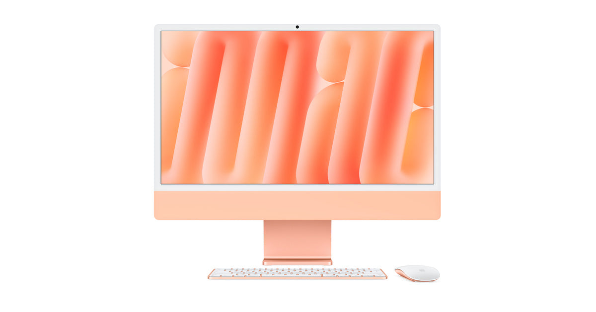 iMac (24 pollici, M1, 2021) - Arancione - Tastiera - Inglese Gran Bretagna