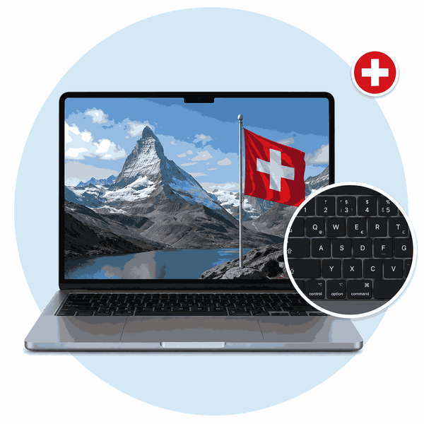 Laptop con tastiera svizzera ricondizionata
