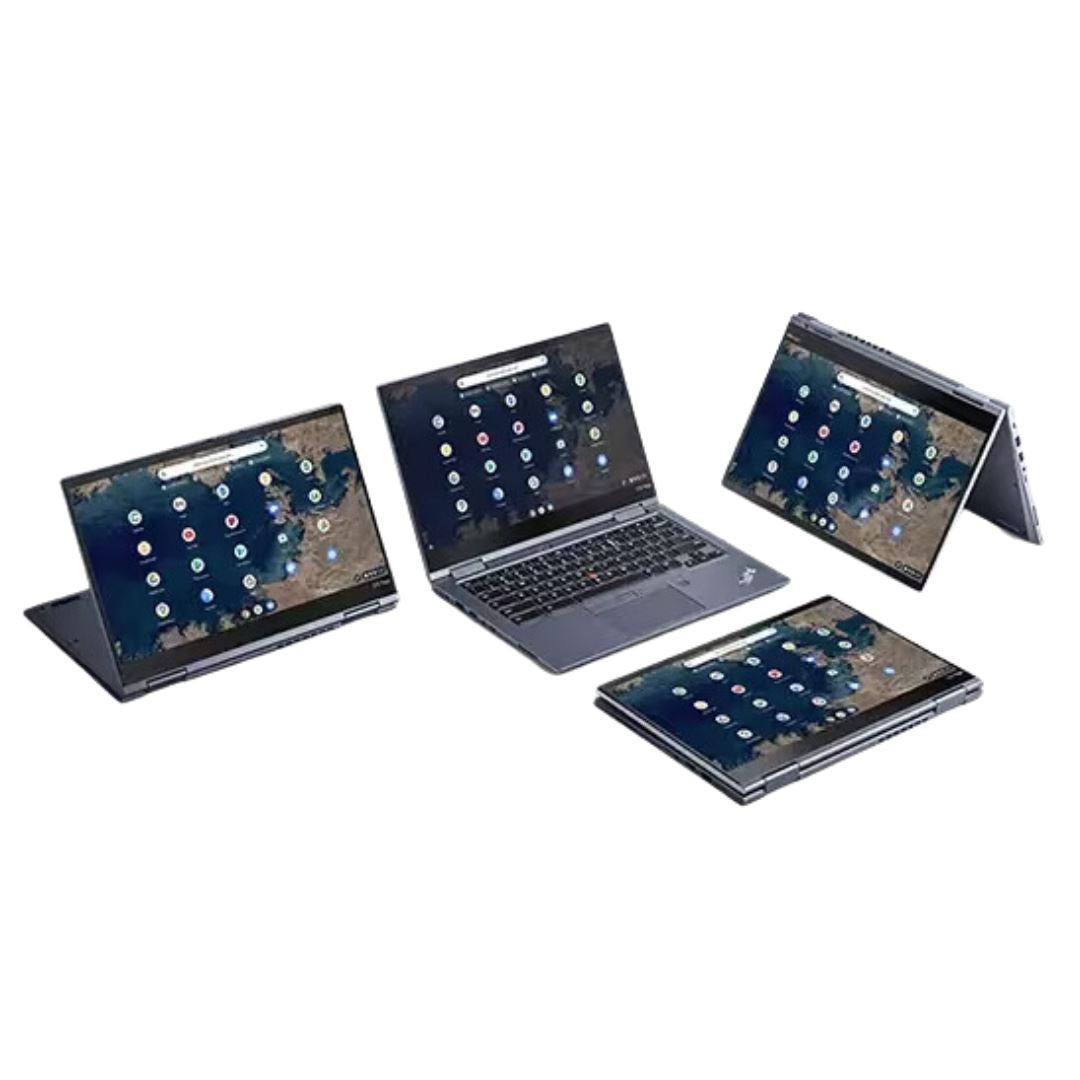 LENOVO THINKPAD C13 YOGA GEN1 CHROMEBOOK 13" 8 GB 128 GB SSD AMD RYZEN 5 3500C 2.1 GHz CHROME OS BLU NOTTE INGLESE (Discreto)