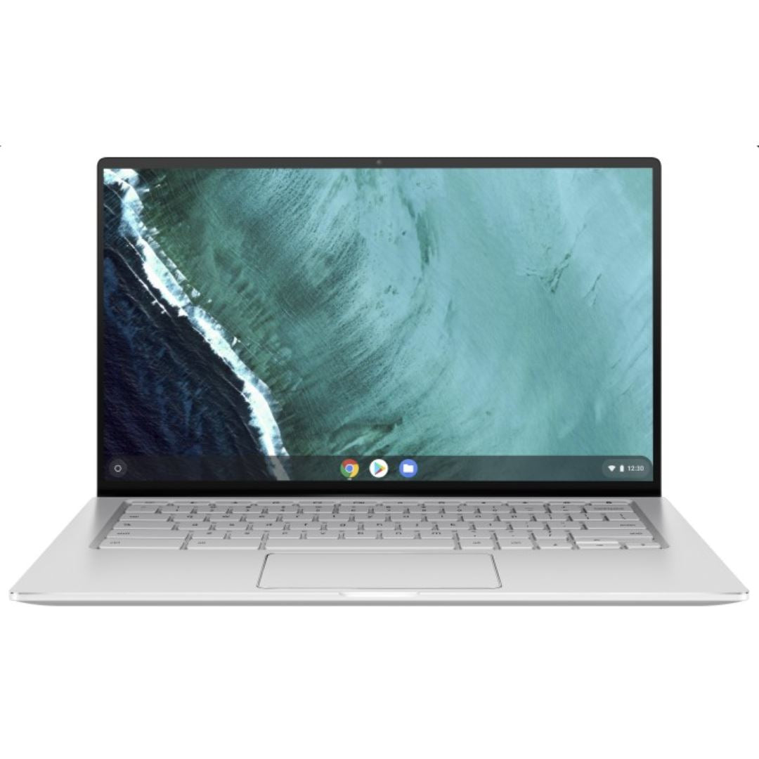 ASUS CHROMEBOOK FLIP C434 14" 8 GB 128 GB MMC I7-8500Y 1.50 GHz CHROME OS ARGENTO INGLESE GB (Molto Buono)