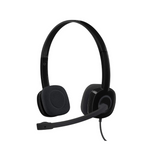 Cuffie cablate Logitech H151, cuffie stereo con microfono rotante con cancellazione del rumore